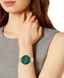 Women Genuine Diamond Dial Bracelet Watch