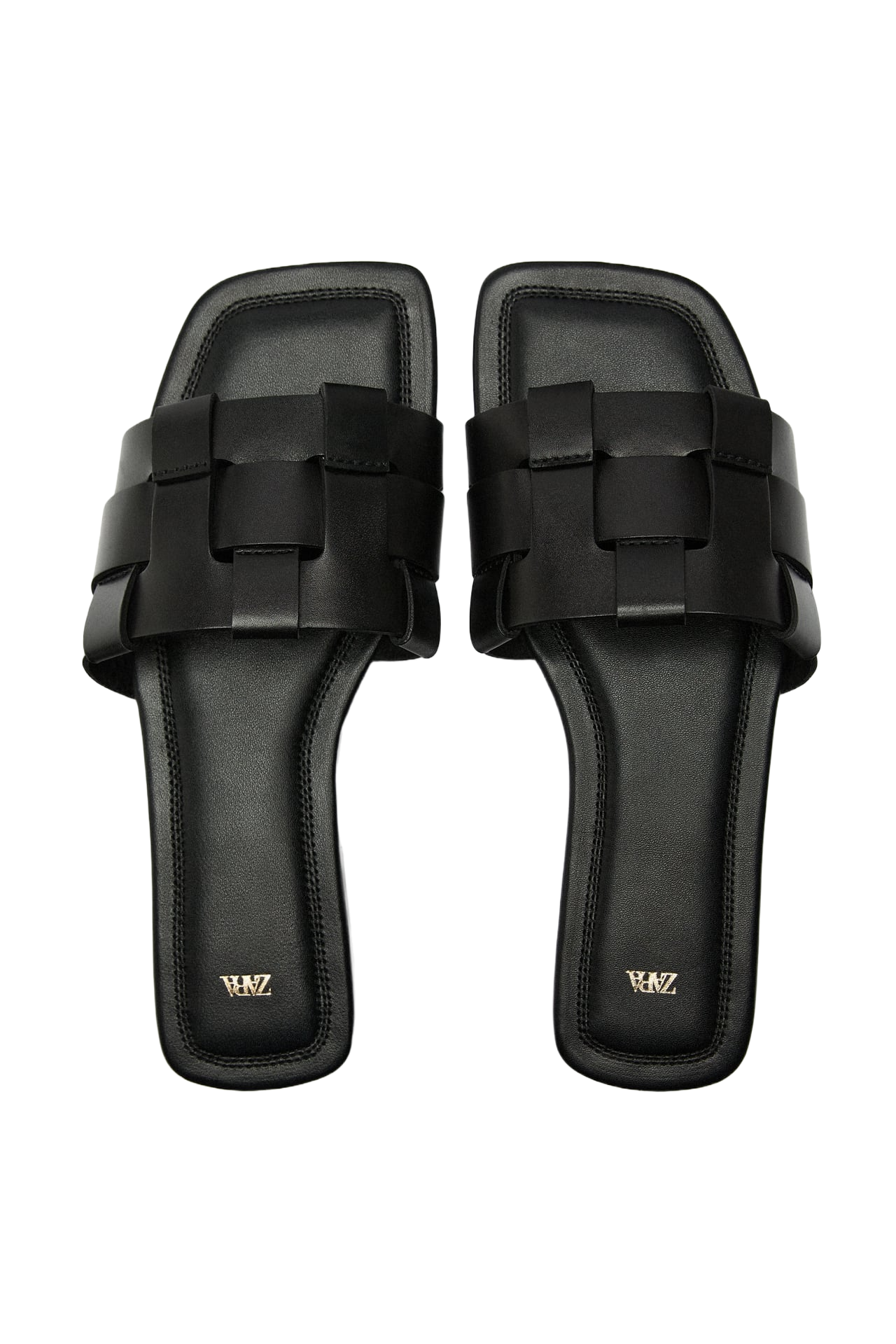 FLAT LEATHER SLIDER SANDAL