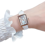Anne klein Women's Glitter Accented Croco-Grain Strap Watch