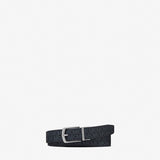 4-in-1 Reversible Belt Set (Admiral/Blue with Silver Hardware)