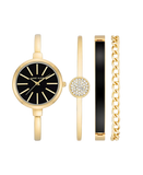Women's Gold-Tone Alloy Bangle Watch 32mm and Bracelet Set