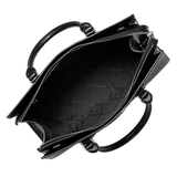 Sheila Medium Signature Logo and Metallic Satchel
