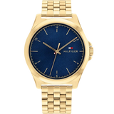 Tommy Hilfiger Gold Steel Blue Dial Men's Watch