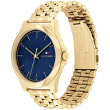 Tommy Hilfiger Gold Steel Blue Dial Men's Watch