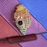 Leather Kensington Bag - Dark Rainbow