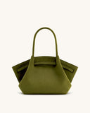 JW PEI Hana Medium Faux Suede Tote Bag - Dark Olive (MEDIUM SIZE)