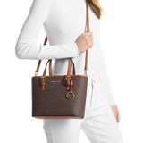 Jet Set Travel Extra-Small Logo Top-Zip Tote Bag