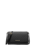 MK Medium Logo Convertible Crossbody Bag - BLACK