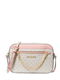 MK Jet Set Large Logo Crossbody Bag - Powder blush color