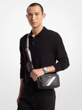 MK Rivington striped logo camera bag
