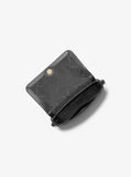 MK Medium Logo Convertible Crossbody Bag - BLACK