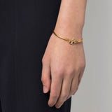Eleanor Pave Hinged Bangle (With Stones)