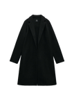 Lapel Collar Coat - Black