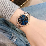 Navy Accented Rose Gold Watch, 30mm